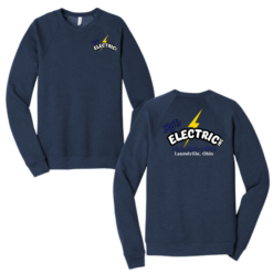 BELLA+CANVAS ® Unisex Sponge Fleece Raglan Sweatshirt Navy BJ's Electric