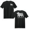 Gildan Softstyle T Shirt Black Garrett Show Pigs