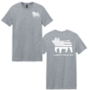 Gildan Softstyle T Shirt Gray Garrett Show Pigs