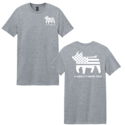 Gildan Softstyle T Shirt Gray Garrett Show Pigs
