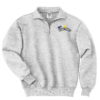 Jerzees® Super Sweats® NuBlend® 14 Zip Sweatshirt with Cadet Collar Ash BJ's Electric