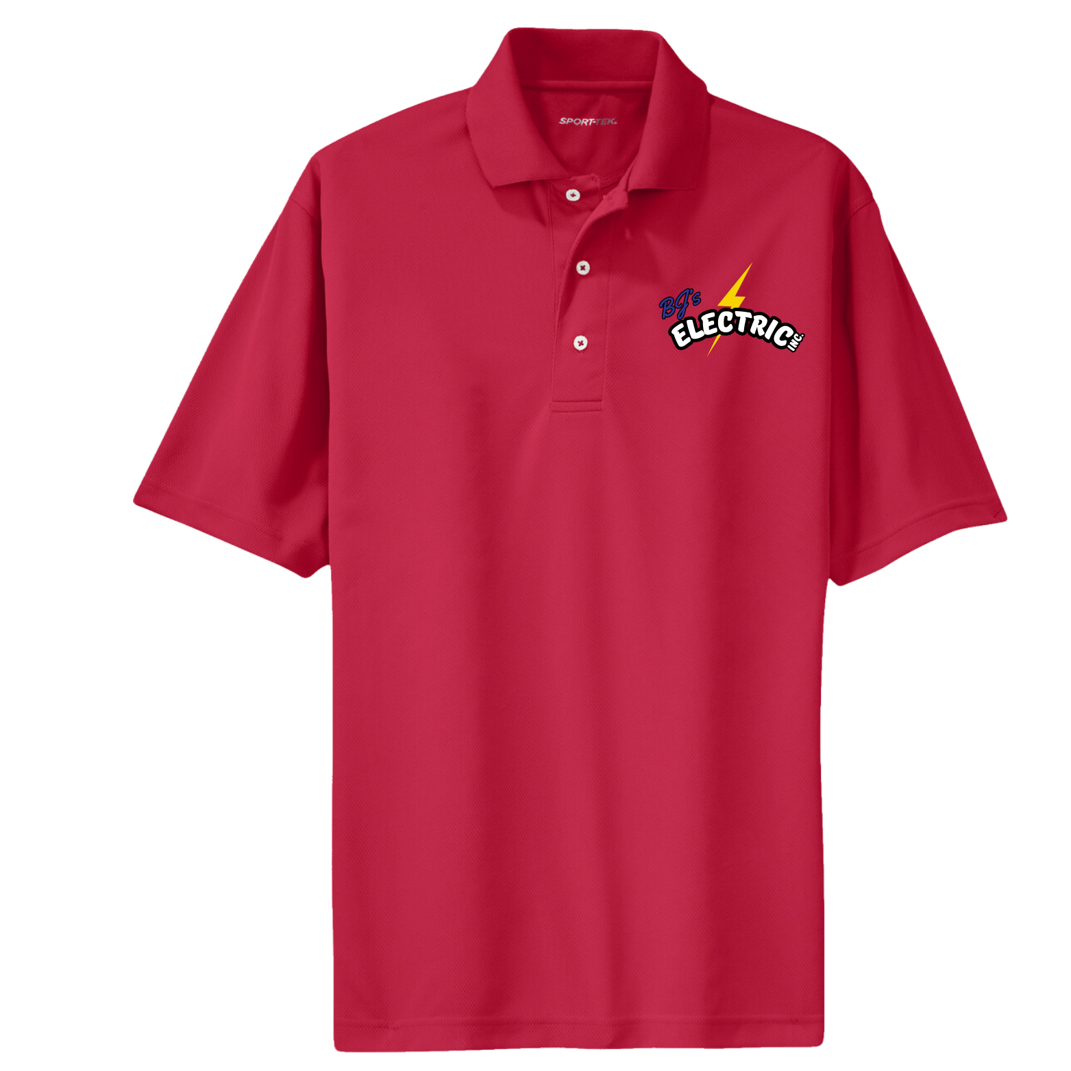 Sport Tek® Dri Mesh® Polo Red BJ's Electric