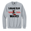 Gildan Crewneck Logan Elm Braves Checkered